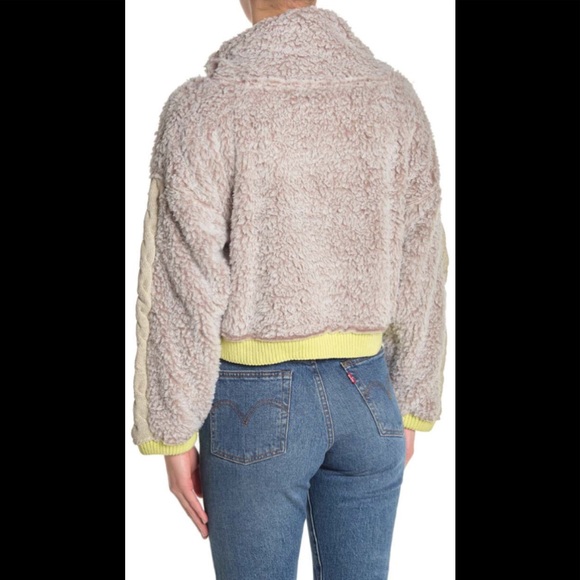 Free People Wild Heart Faux Shearling Pullover - Picture 2 of 4